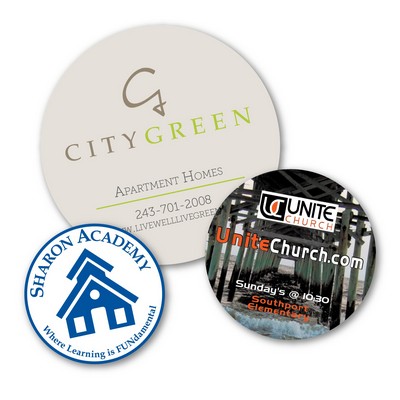 Indoor/Outdoor Circle Decal - 3" dia.