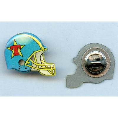 Laser Cut Contour Shape Full Color 1" x 1" Lapel Pin (Made in USA)